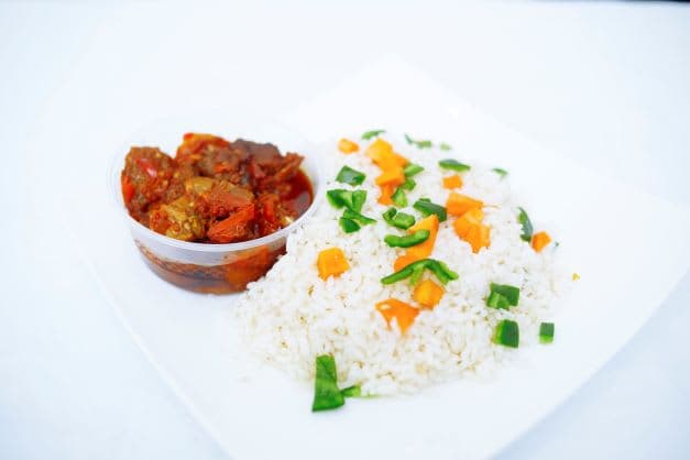 White Rice & K-Sauce