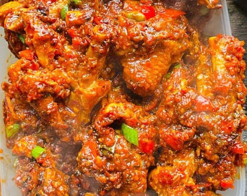 Peppered chicken from The Hungry Nomad